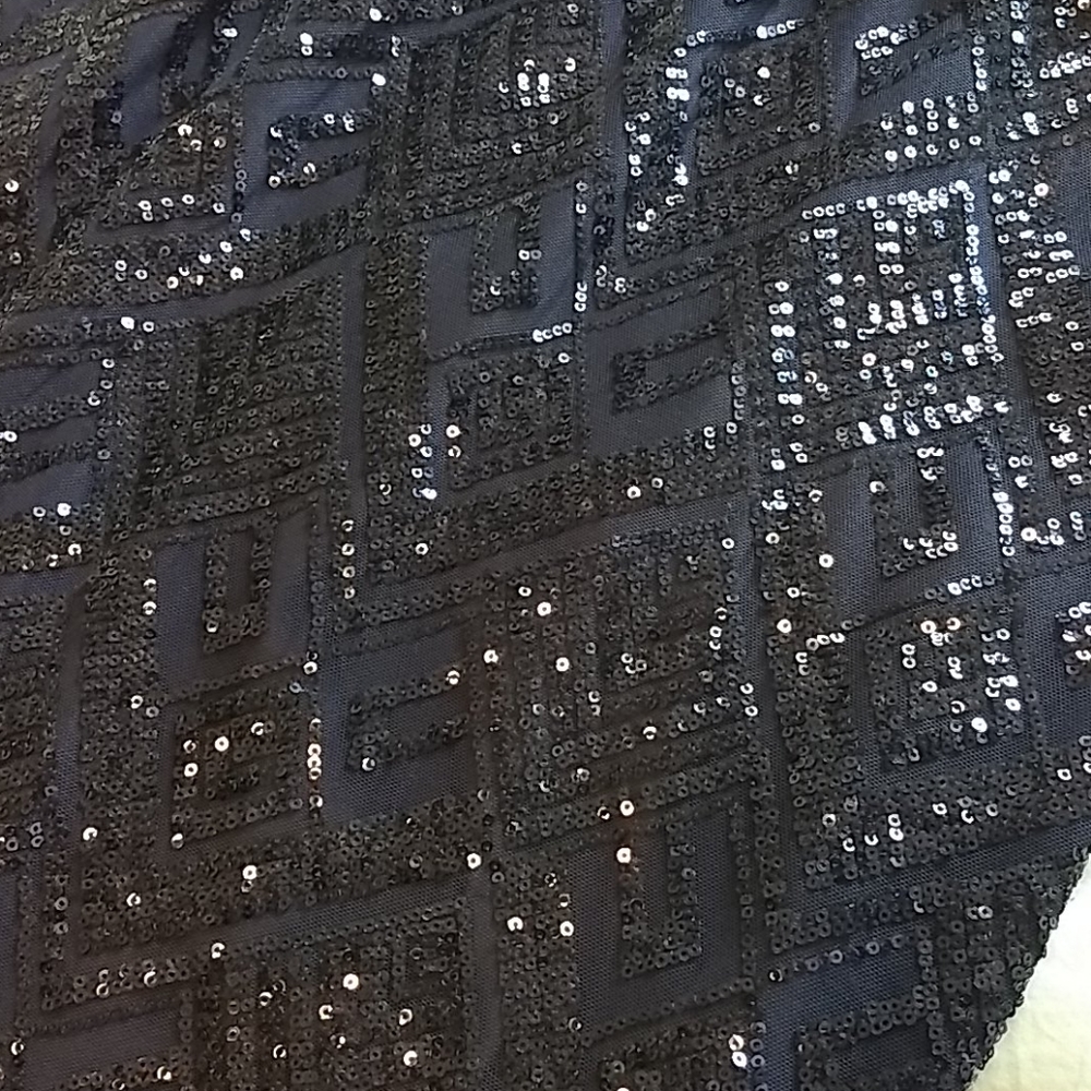 Vince Camuto Navy Blue Sequin Dress (Perfect cocktail attire) - Picture 12 of 13